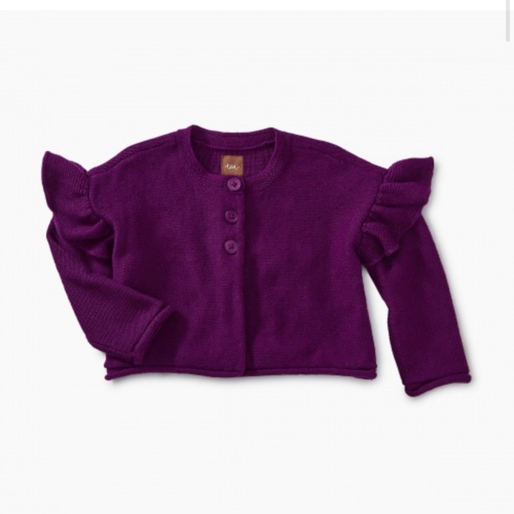 N.W.T, Tea Collection Purple Cardigan. size XS